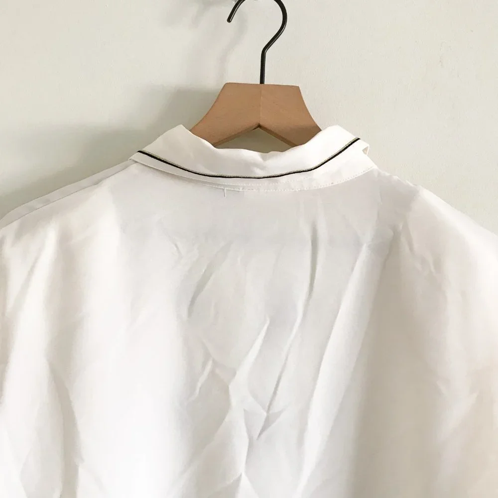 Koret Vintage Cream Victorian Embellished Blouse - Picture 8 of 9